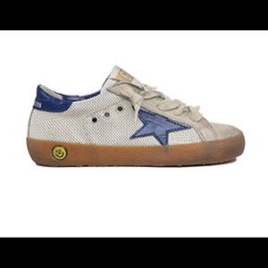 Golden Goose Sand Net Blue Star Sneaker for baby